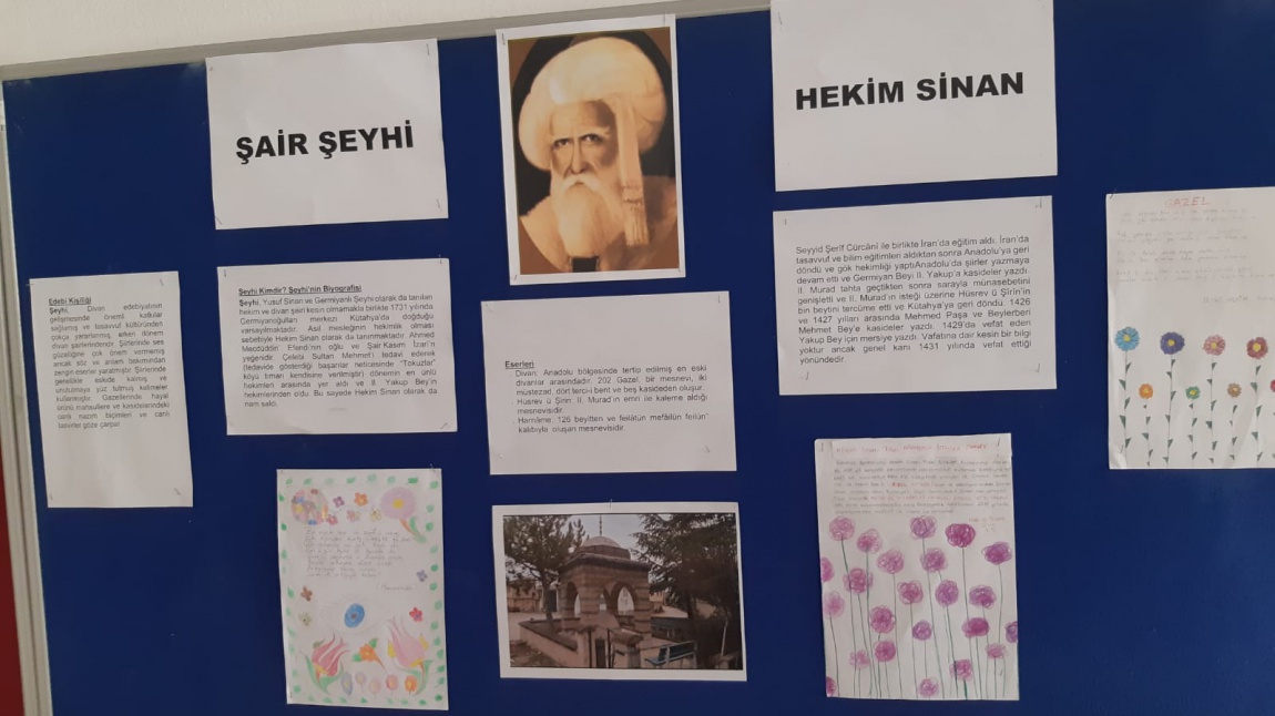 EGEP Projesi ''Şair Şeyhi -Hekim Sinan '' Panosu